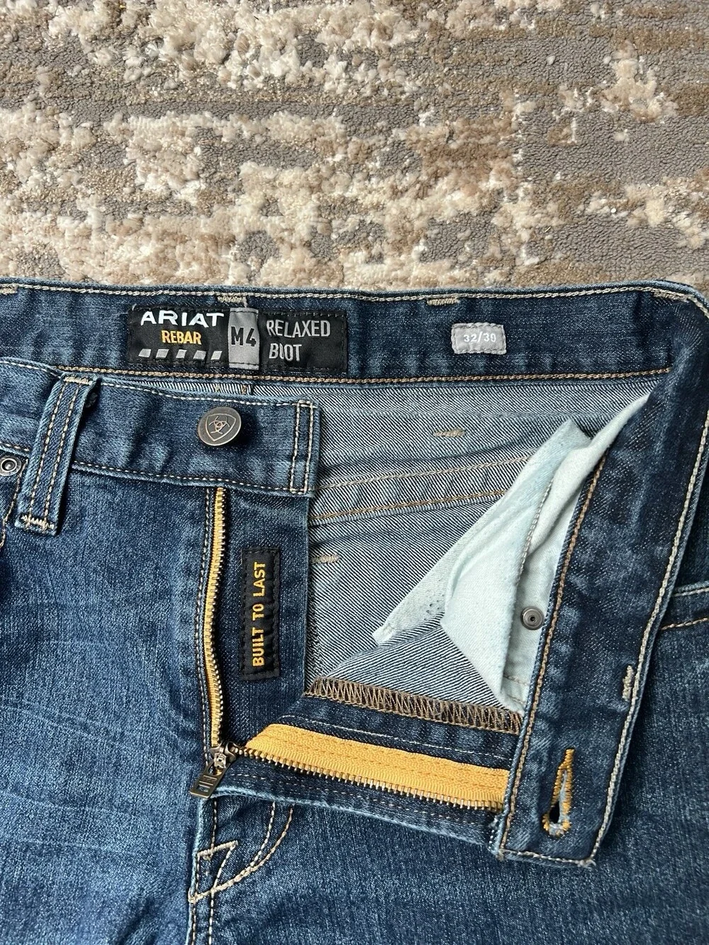 Ariat Rebar M4 Relaxed Boot Cut Work Jeans Western Cowboy Denim | 32x30